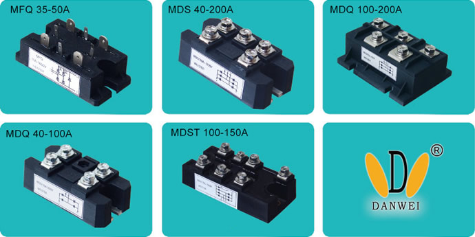 MDS、MDQ單相/三相整流橋模塊產(chǎn)品圖
